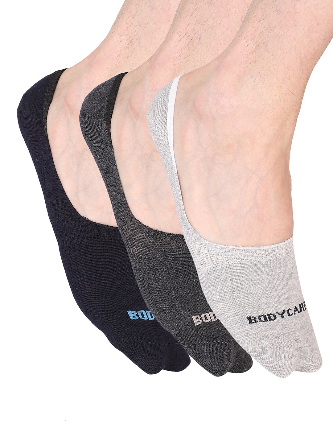 

Bodycare Men Pack Of 3 Assorted Cotton Shoe Liners