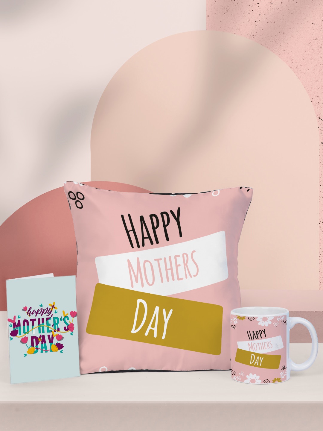 

Crazy Corner Pink & White Printed Mothers Day Gift Set