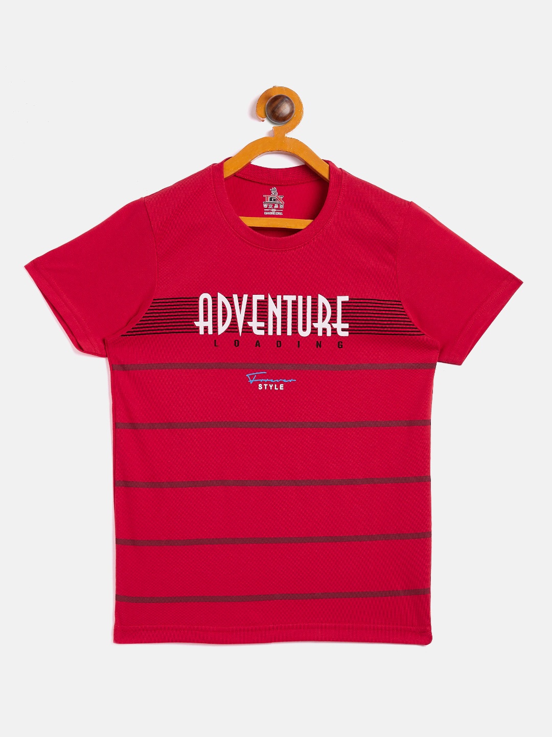 

TGX Boys Red Striped T-shirt