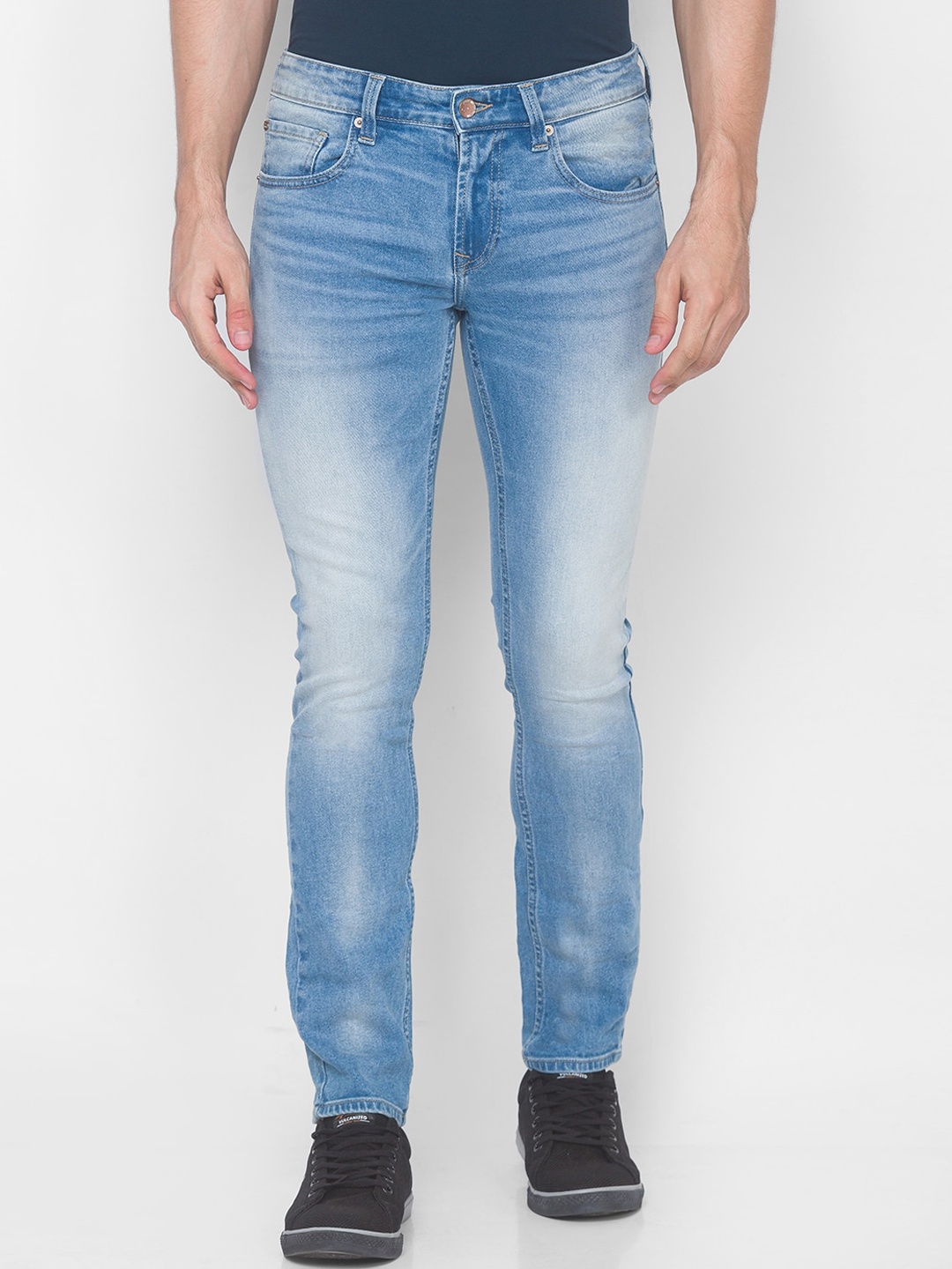 

SPYKAR Men Blue Rovers Heavy Fade Skinny Fit Jeans