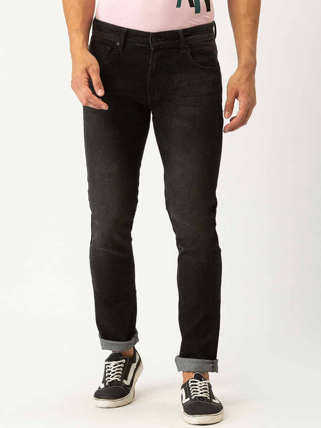 

SPYKAR Men Black Rovers Light Fade Jeans
