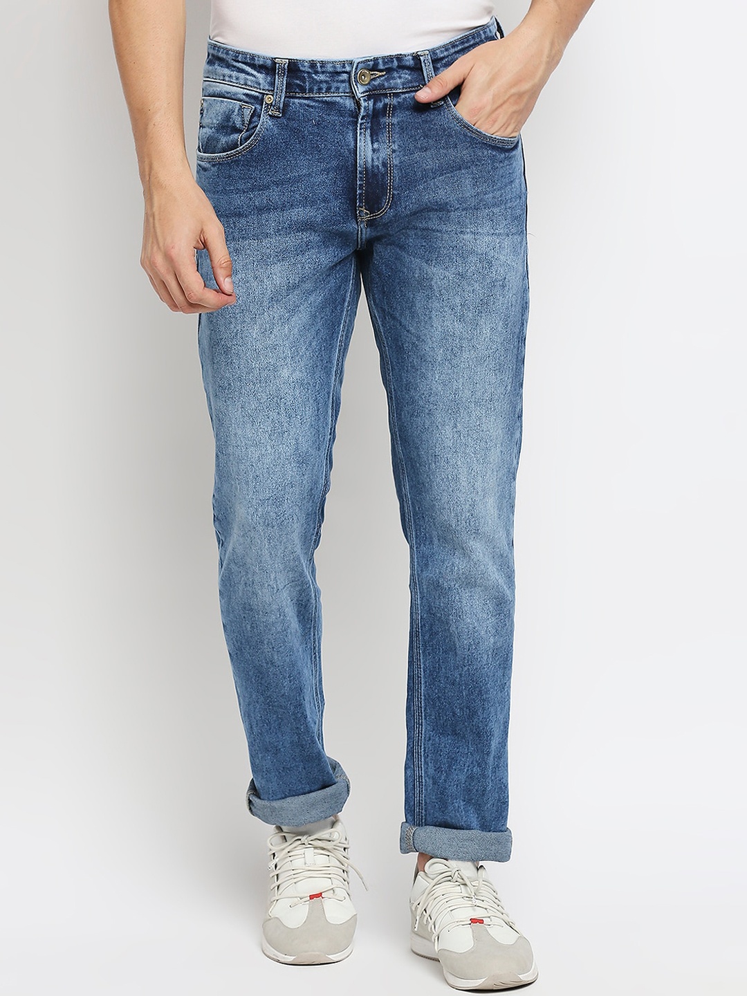 

SPYKAR Men Blue Rovers Regular Fit Heavy Fade Jeans