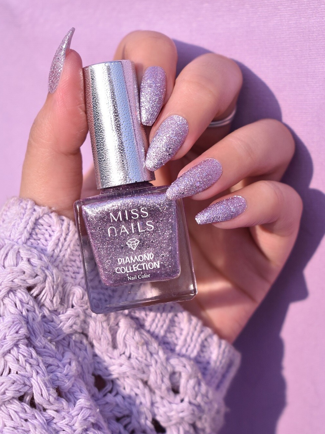 

MISS NAILS Diamond Collection Vegan & Long Lasting Nail Polish - Under The Stars 16, Purple