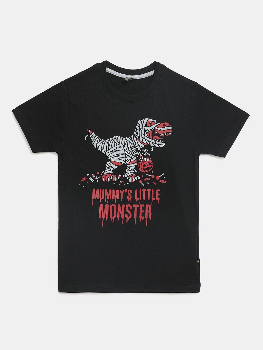 

V-Mart Kids Black Typography Printed T-shirt