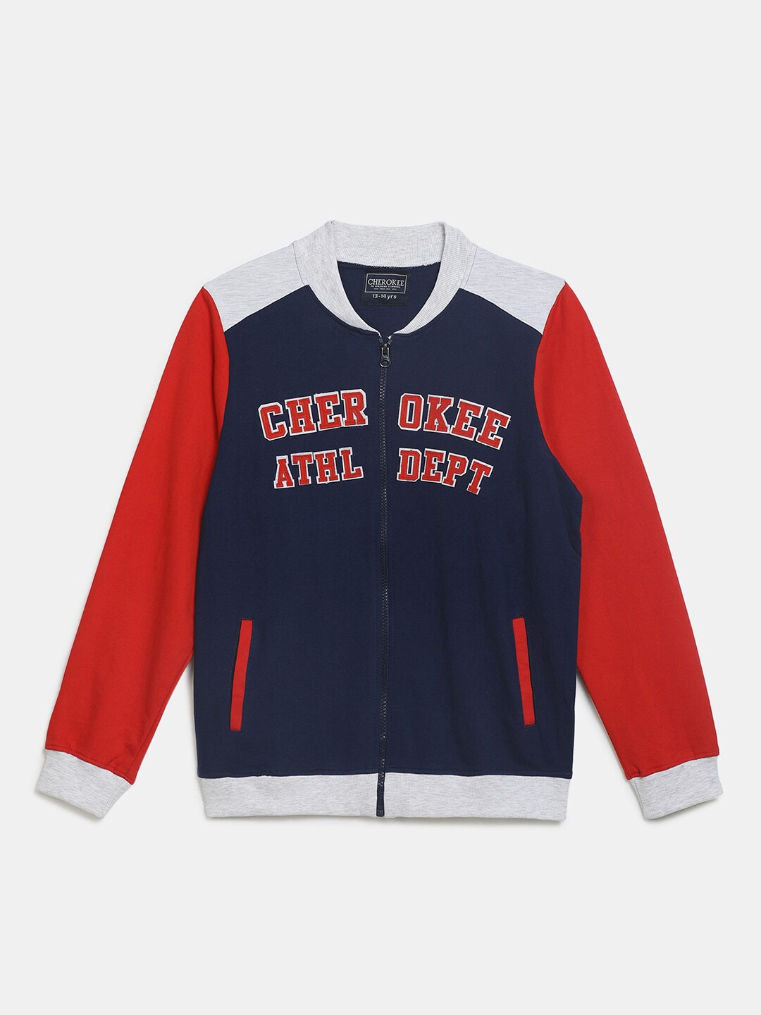 

V-Mart Kids Navy Blue Colourblocked T-shirt