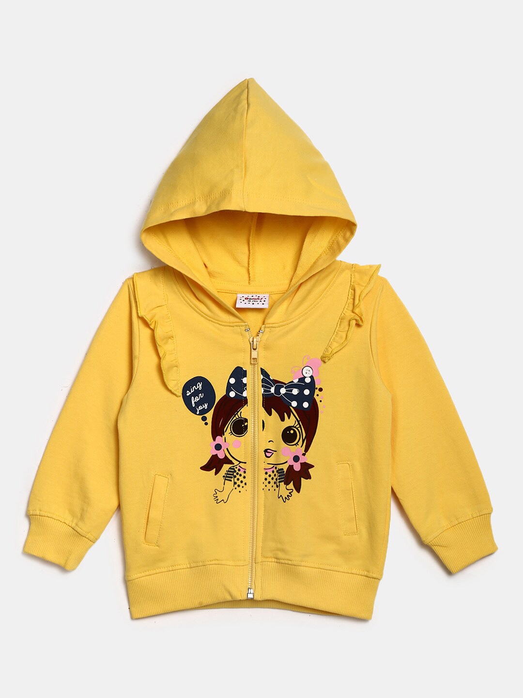 

V-Mart Kids Yellow Printed T-shirt