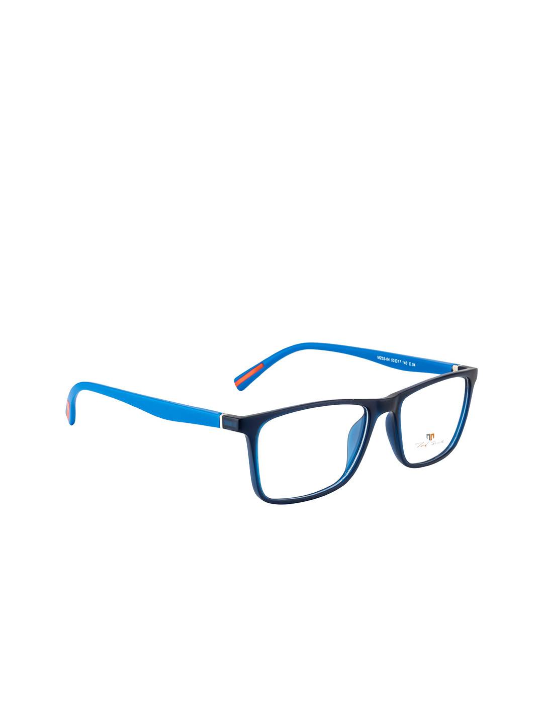 

Ted Smith Unisex Blue & Black Full Rim Rectangle Frames Eyeglasses