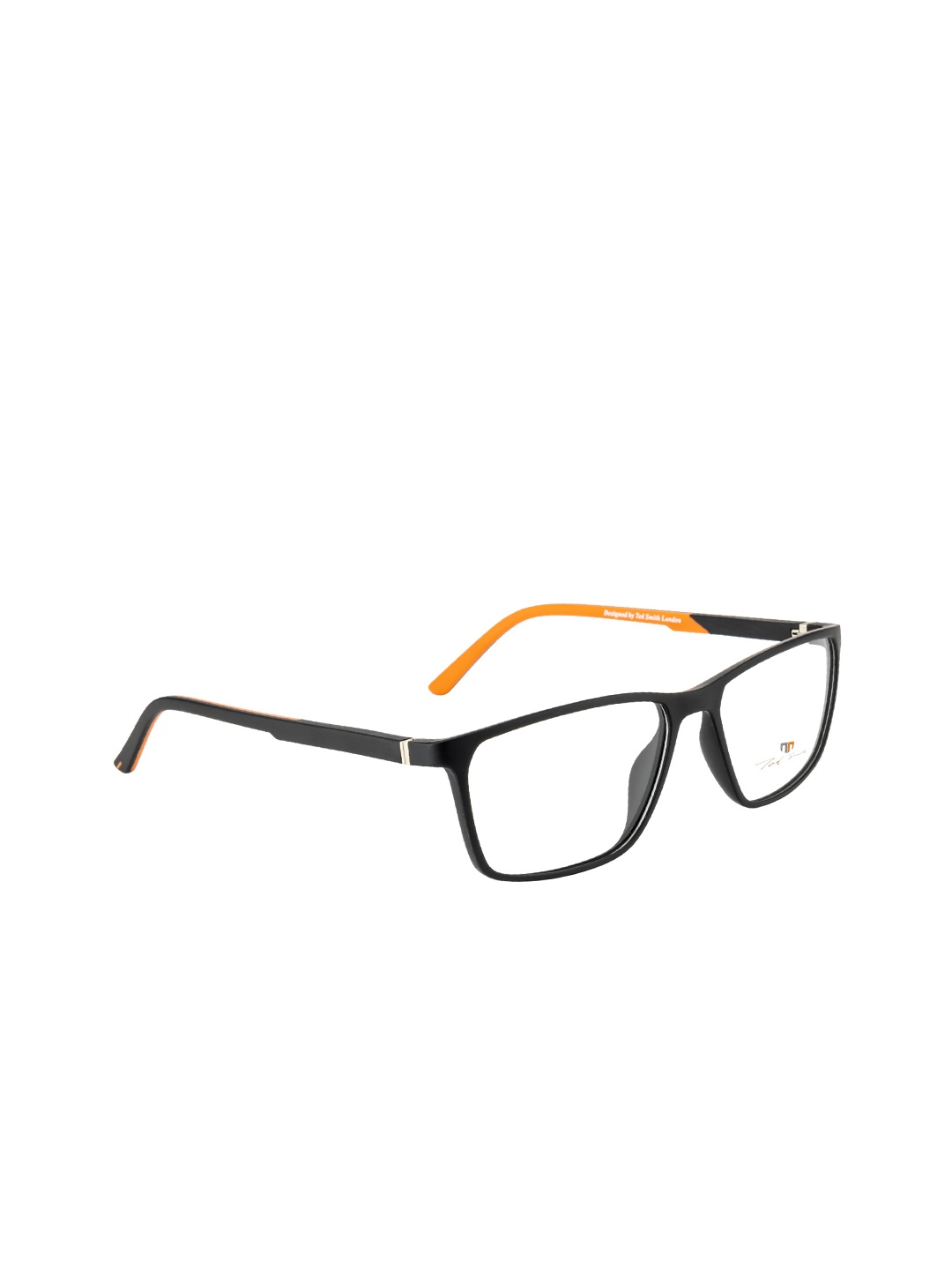 

Ted Smith Unisex Black Full Rim Wayfarer Frames Eyeglasses