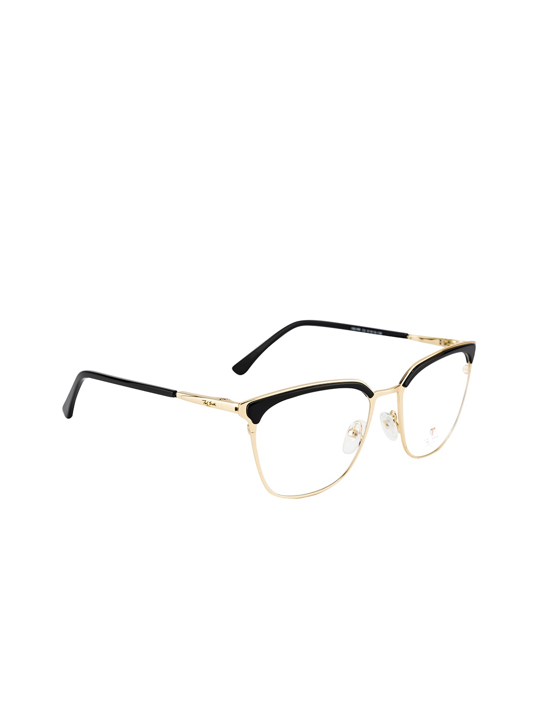 

Ted Smith Women Black & Gold-Toned Full Rim Cateye Frames TS-374