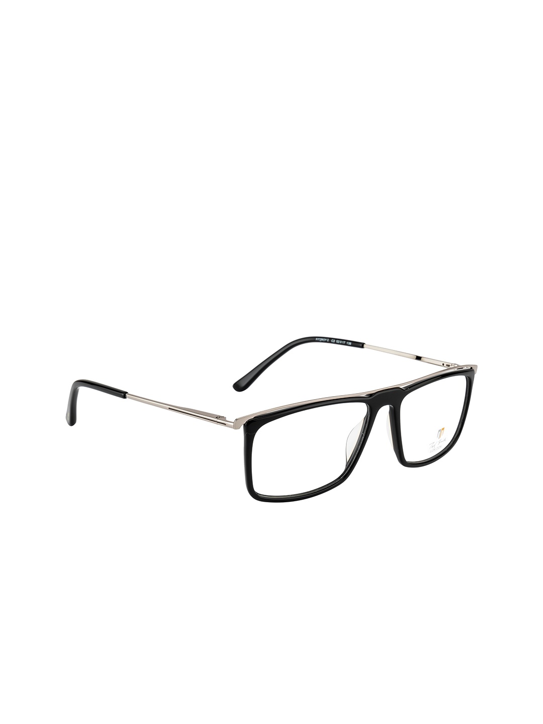 

Ted Smith Unisex Black & Silver-Toned Full Rim Frames Eyeglasses