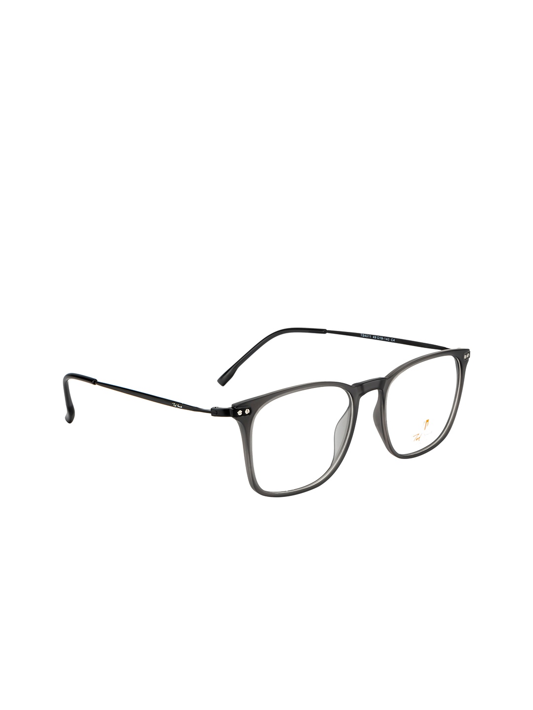 

Ted Smith Unisex Grey & Black Full Rim Wayfarer Frames