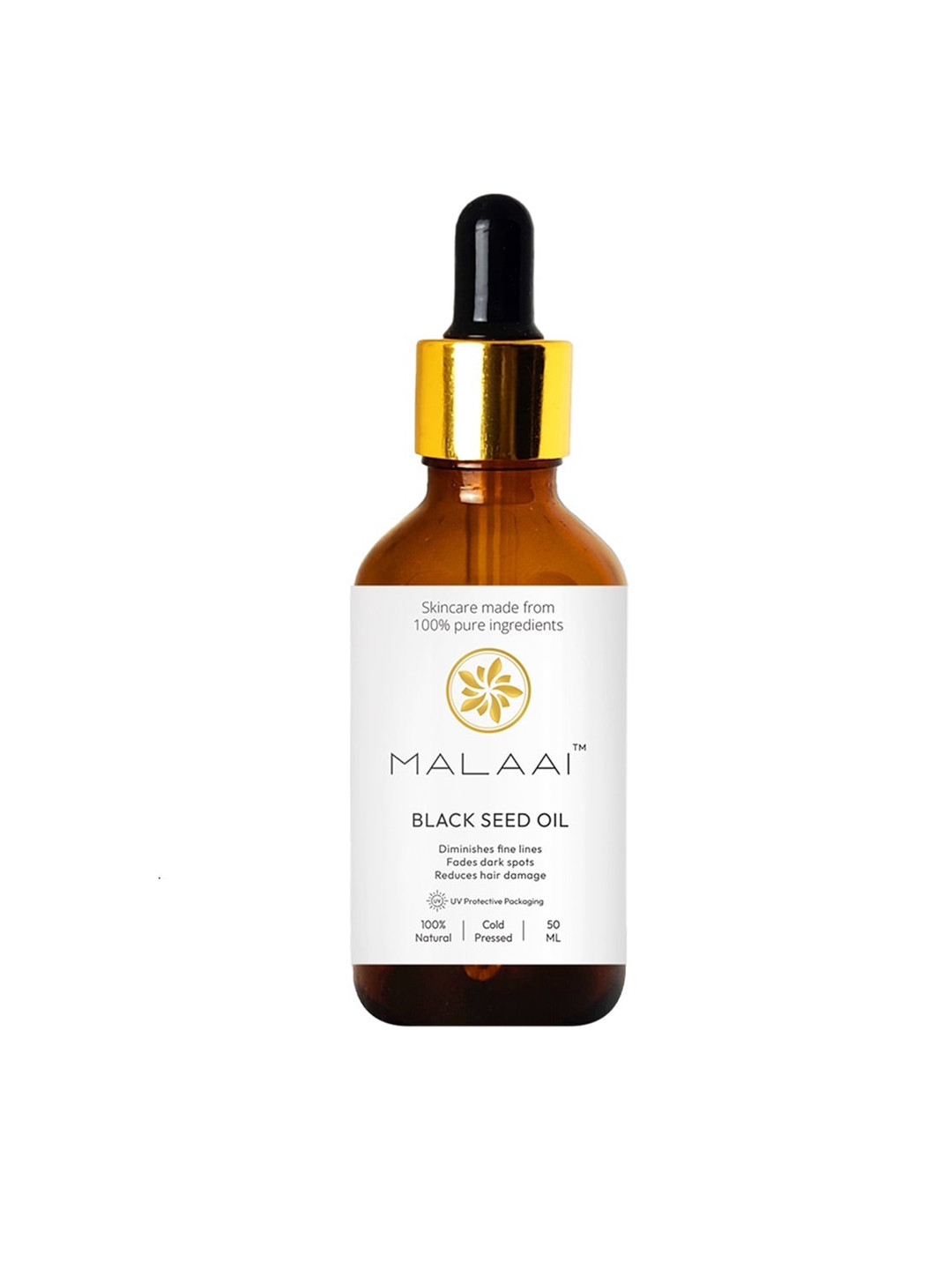 

MALAAI Cold Pressed Black Seed Natural Oil 50 ml, White
