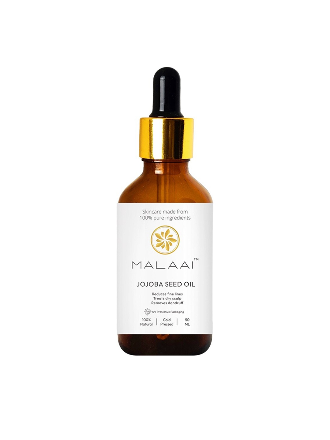 

MALAAI Jojoba Seed Natural Cold Pressed Oil 50 ml, White