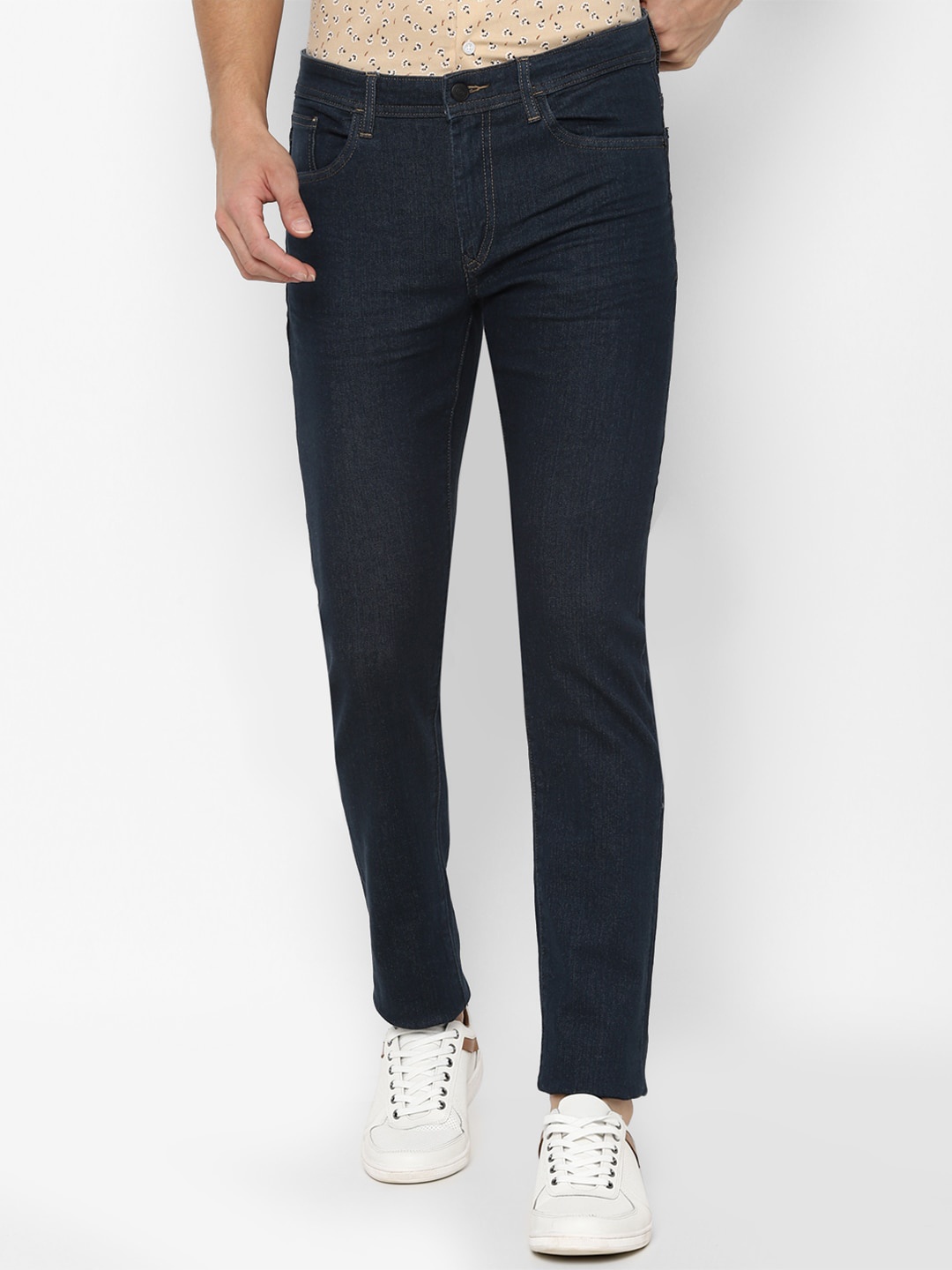 

Allen Solly Men Navy Blue Skinny Fit Jeans