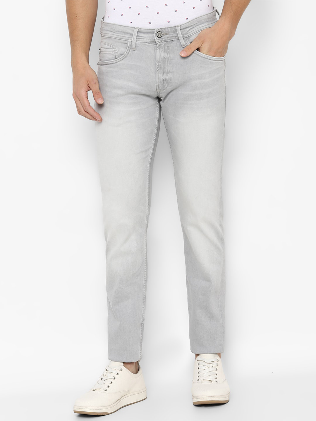 

Allen Solly Men Grey Slim Fit Heavy Fade Jeans