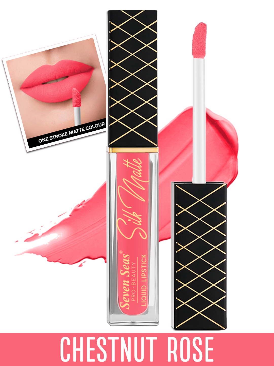 

Seven Seas Silk Matte Liquid Lipstick 8g - Chestnut Rose, Coral