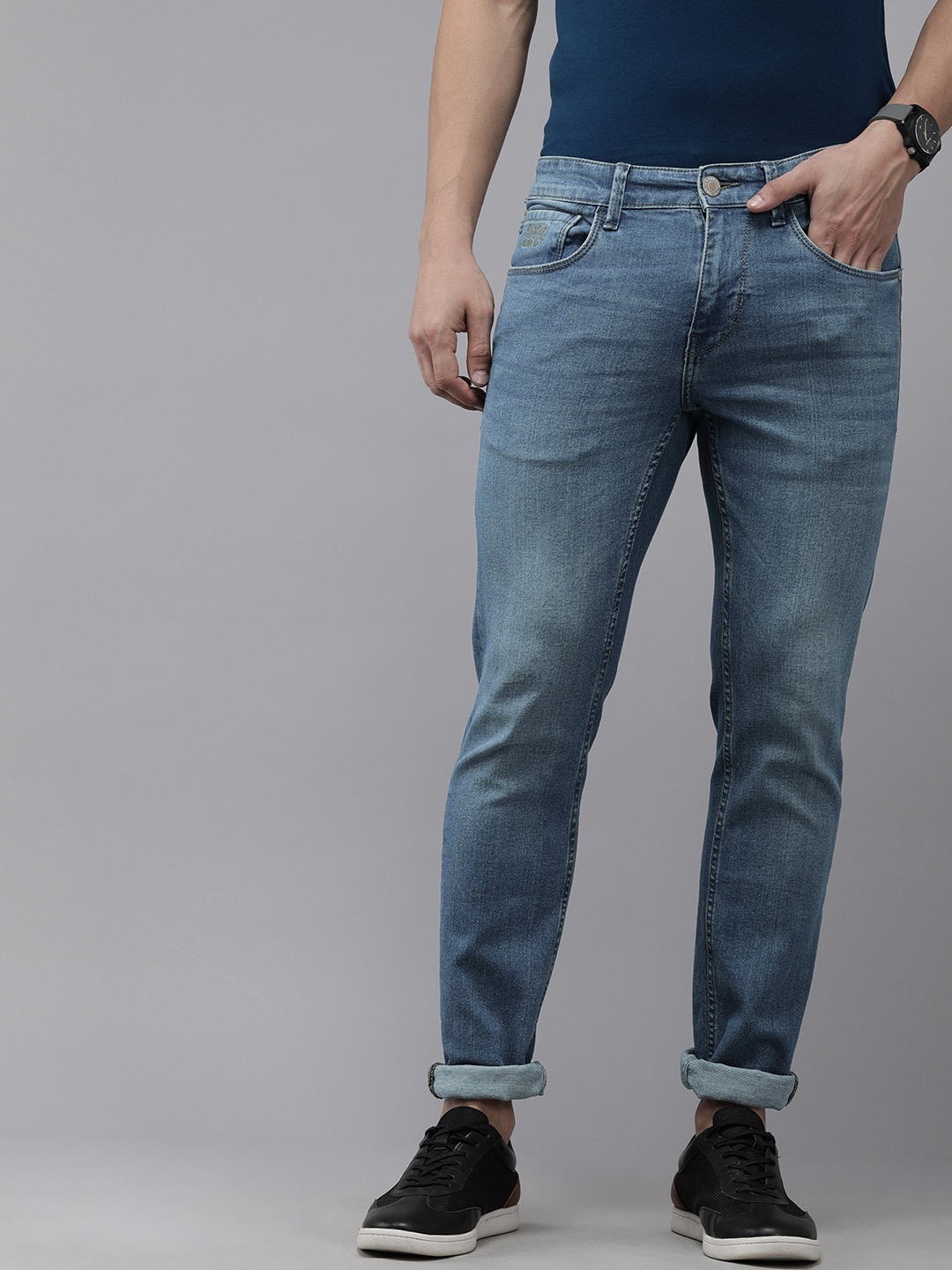 

U S Polo Assn Denim Co Men Blue Skinny Fit Light Fade Stretchable Casual Jeans