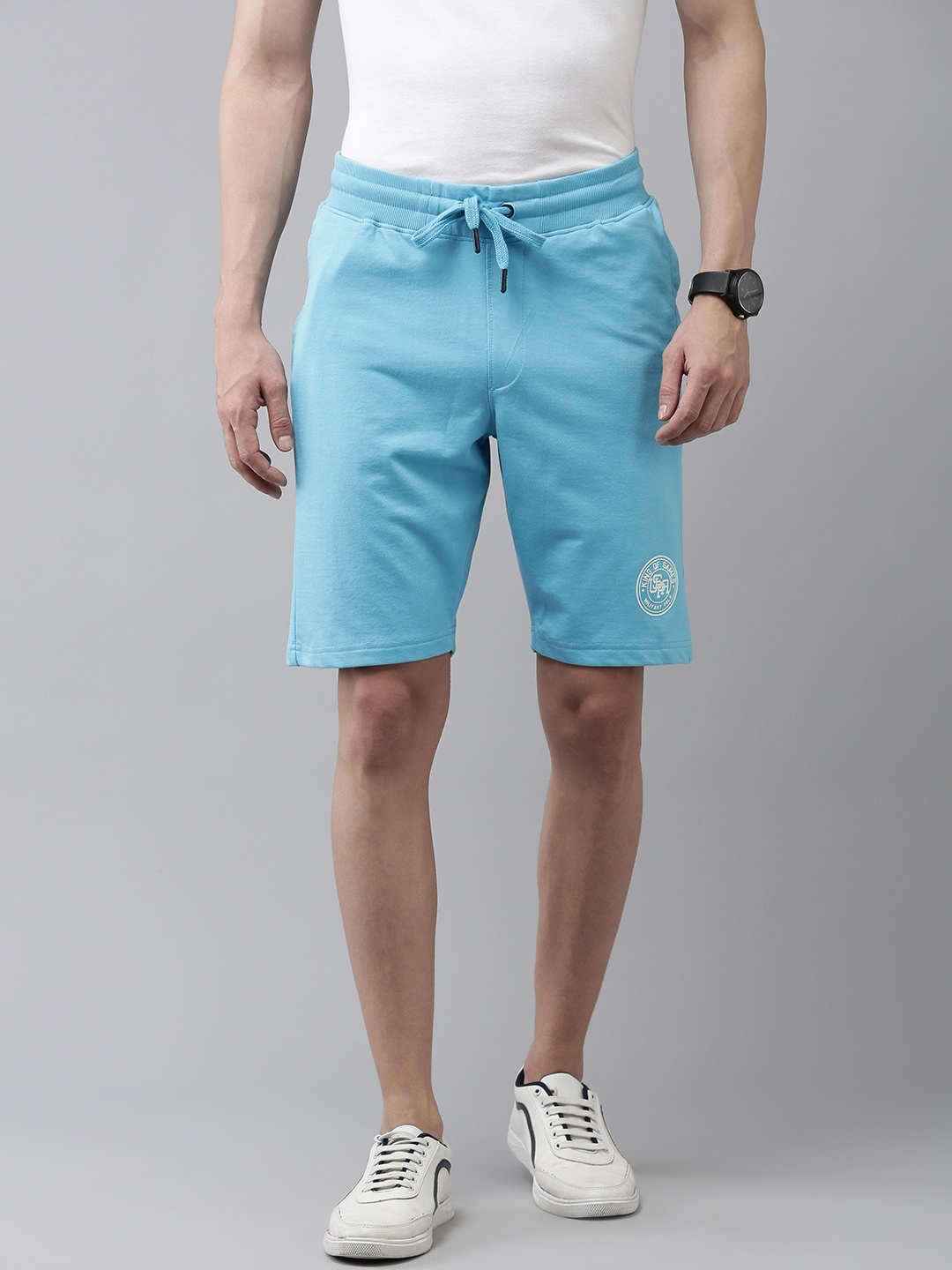 

U.S. Polo Assn. Denim Co. Men Solid Mid Rise Shorts, Blue