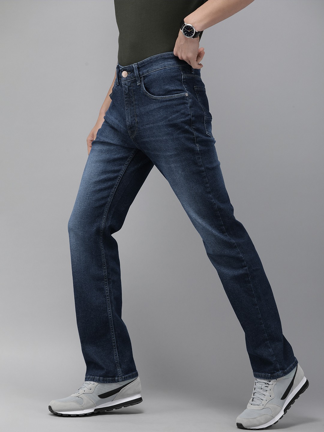 

U S Polo Assn Denim Co Men Blue Connor Bootcut Fit Light Fade Stretchable Jeans