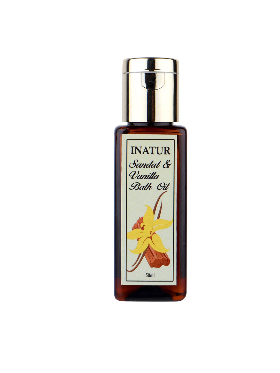 

Inatur Sandal & Vanilla Bath Oil - 50 ml, Brown
