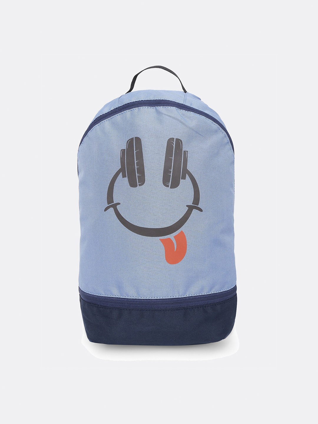 

Bewakoof Unisex Blue Printed Backpacks