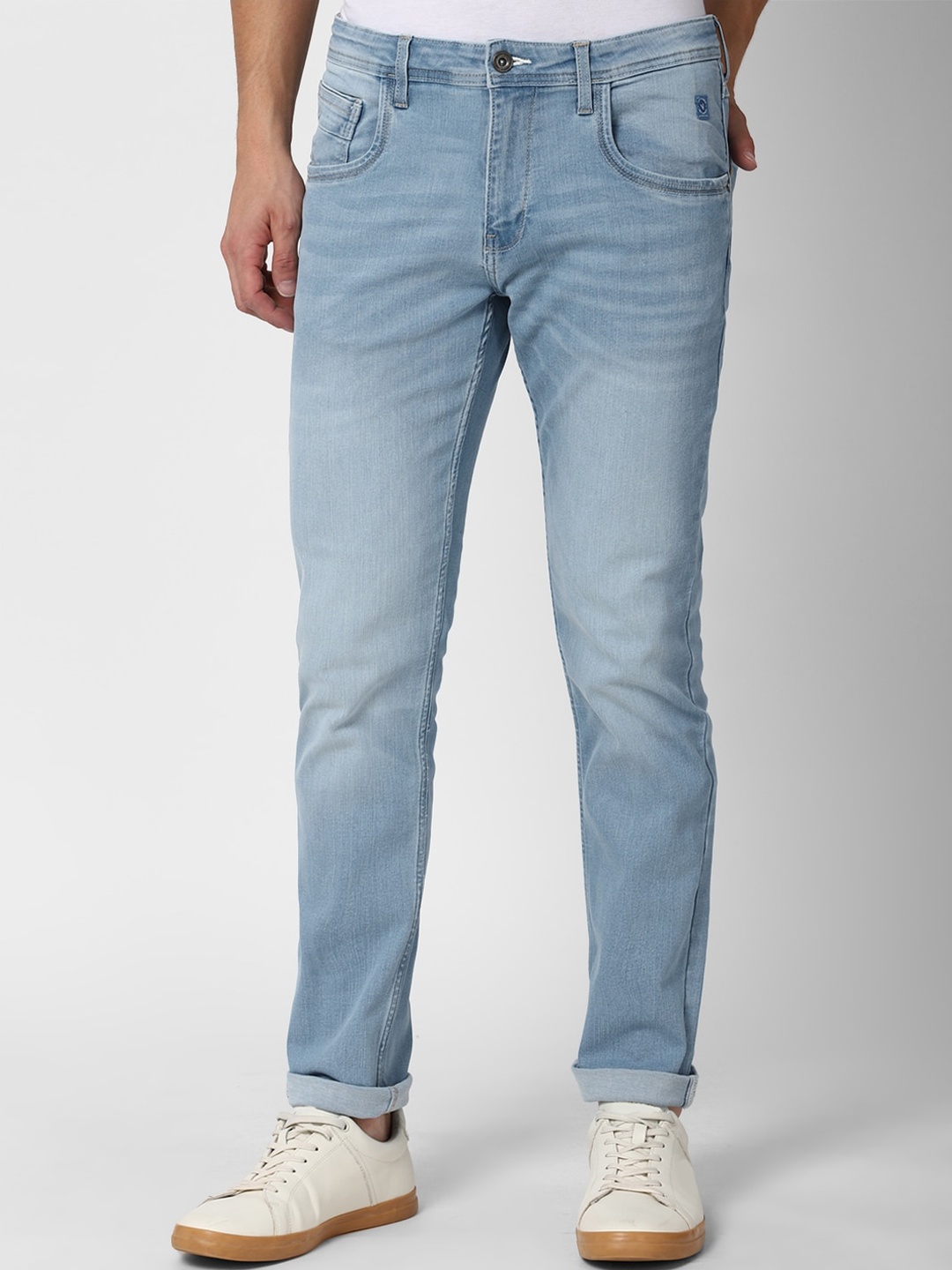 

VAN HEUSEN DENIM LABS Men Blue Skinny Fit Light Fade Jeans