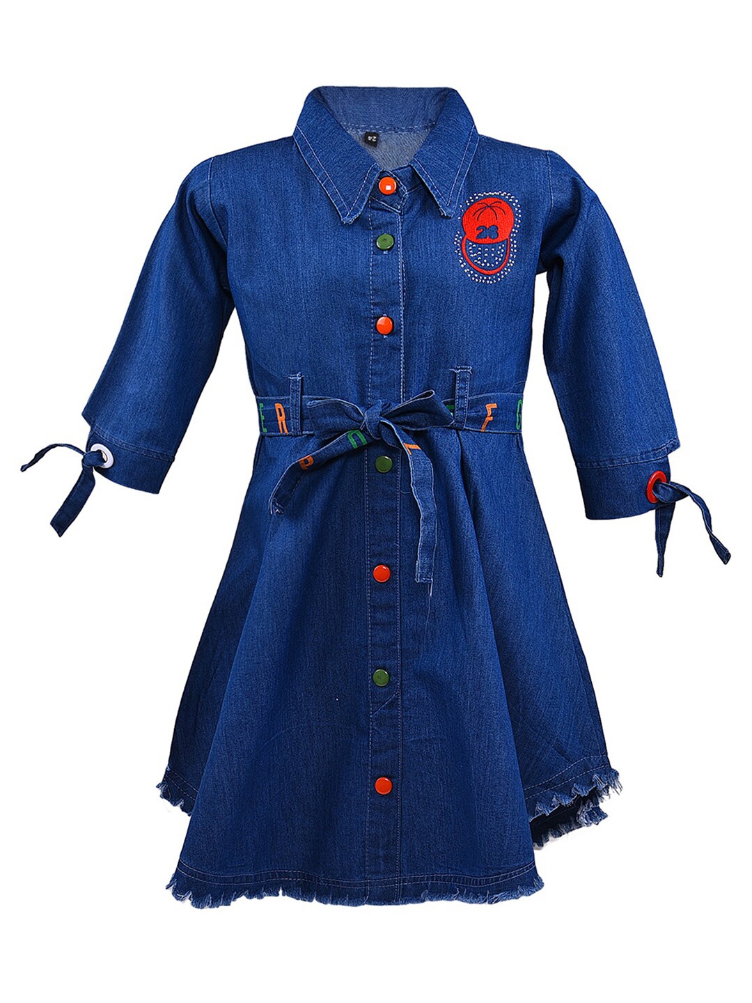 

Wish Karo Blue Denim Cotton Shirt Dress