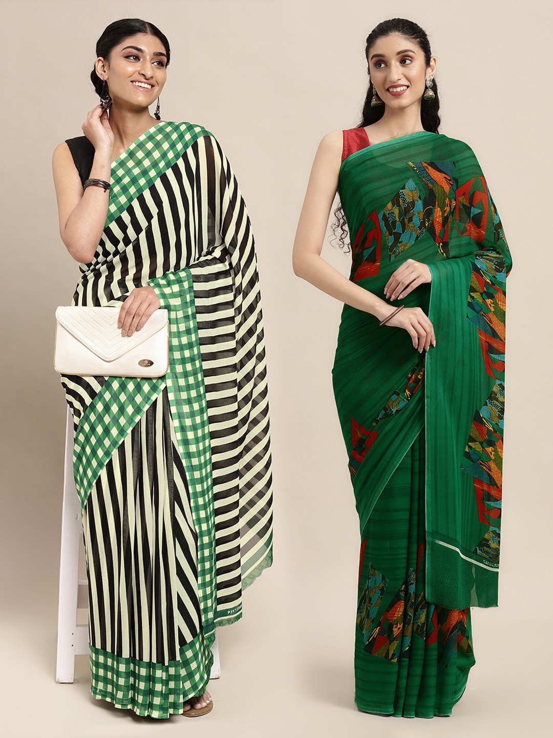 

KALINI Green Saree