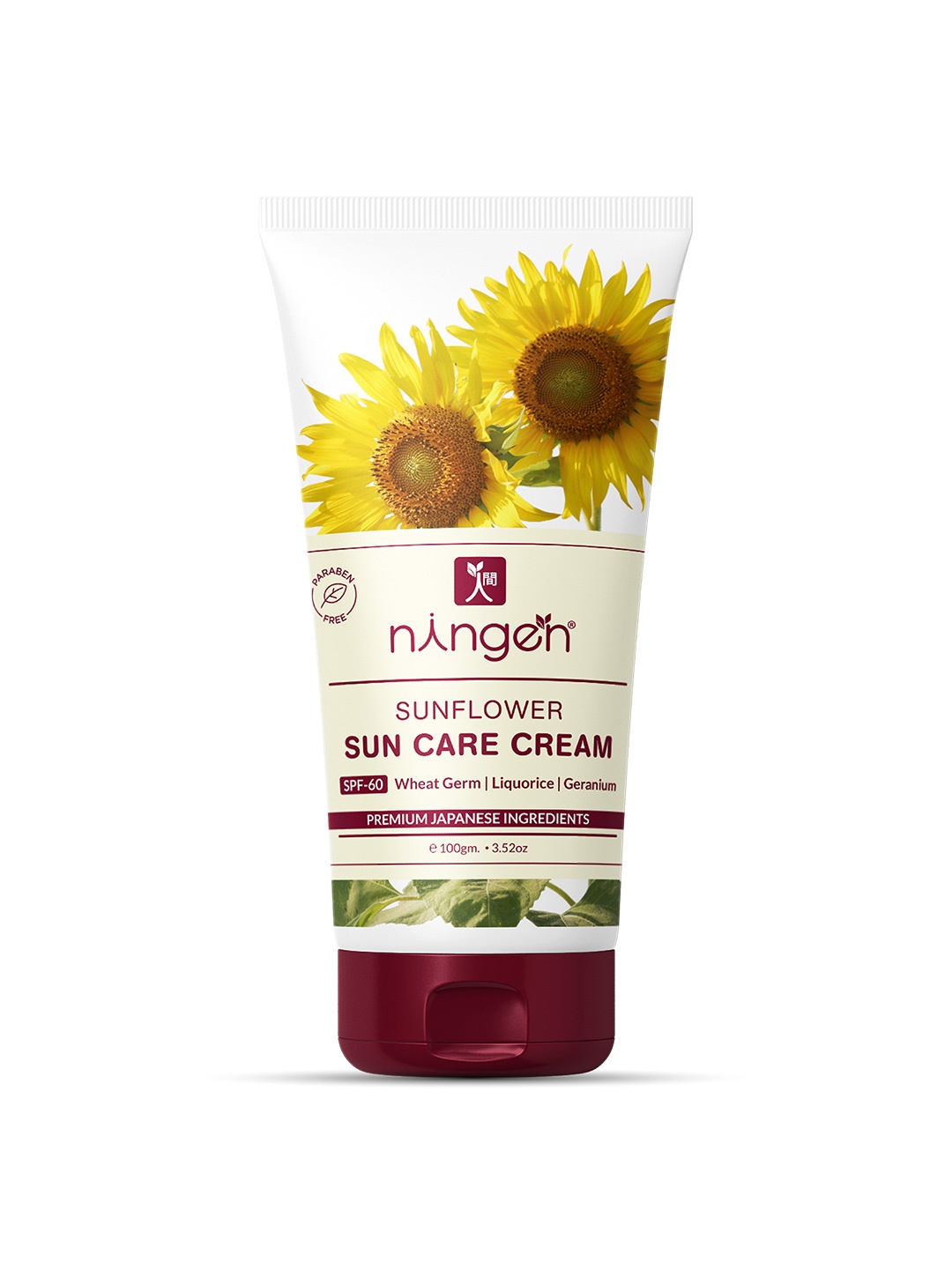 

Ningen Sunflower Sun Care Cream with SPF 60 - 100 g, Yellow