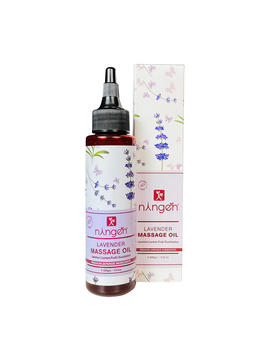 

Ningen Lavender Massage Oil Relieves Muscle Pain & Joint Pain 100g, Maroon