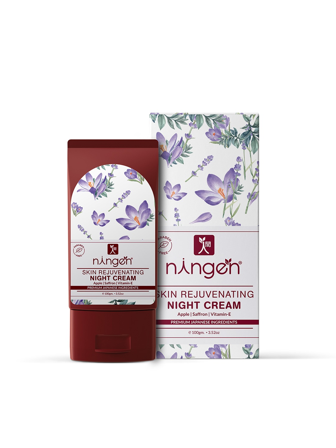

Ningen Skin Rejuvenating Night Cream 100g, Maroon