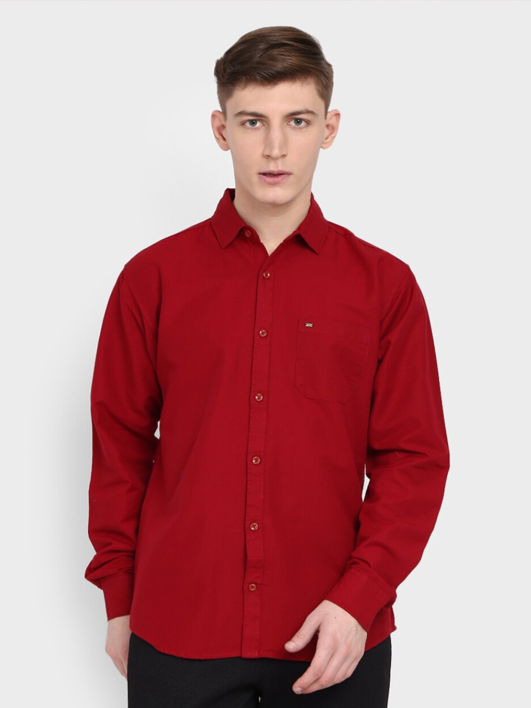 

V-Mart Men Maroon Standard Casual Shirt