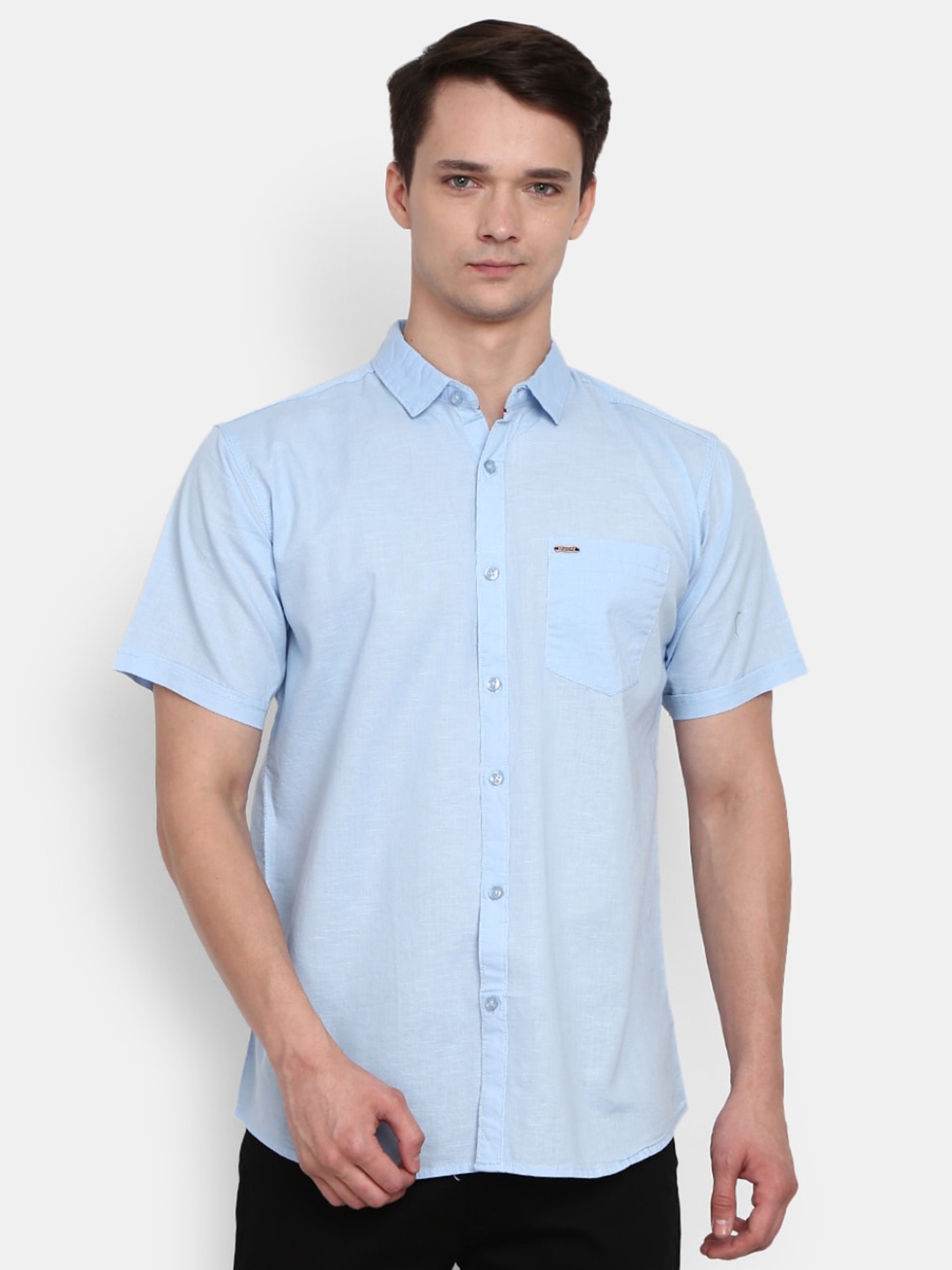 

V-Mart Men Blue Standard Casual Shirt