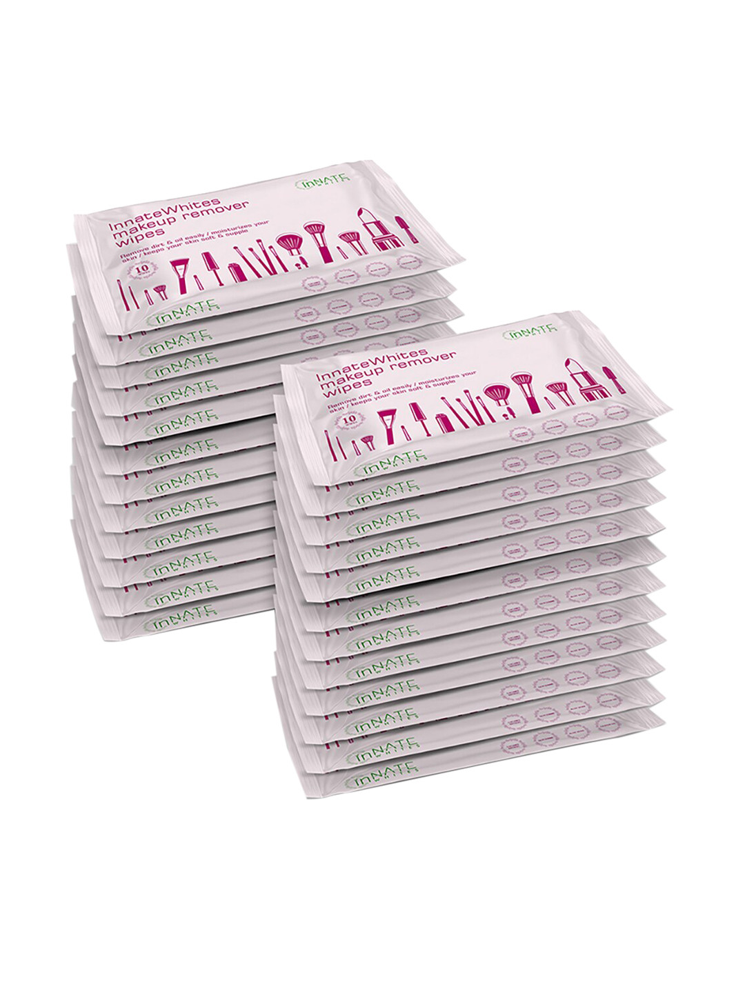 

InnateWhites Pack of 24 Make-Up Remover Wipes 10 Pulls Each Pack, White
