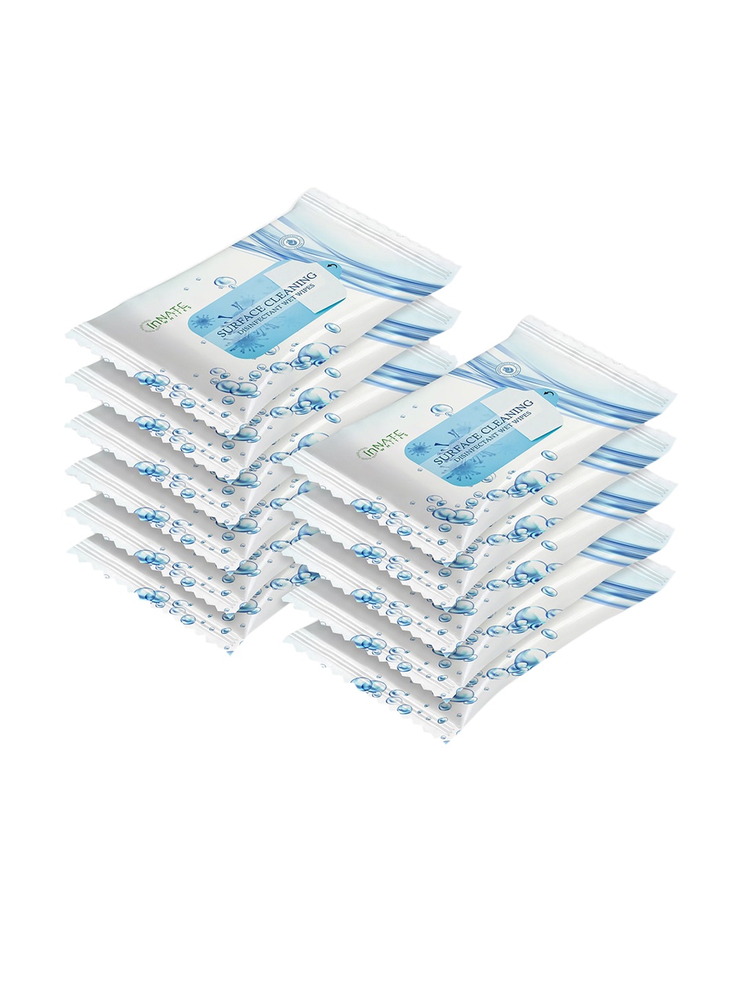 

InnateWhites Set of 11 Odourless Surface Disinfection Wipes - 30 Pulls Each, White