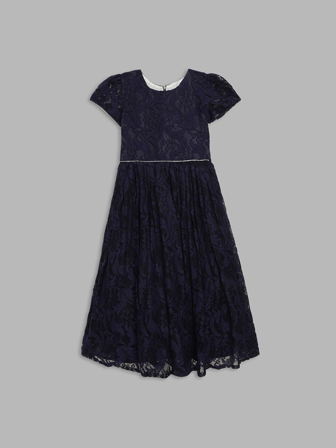 

Butterfly Blush Girls Navy Blue Floral Embellished Detail Maxi Dress
