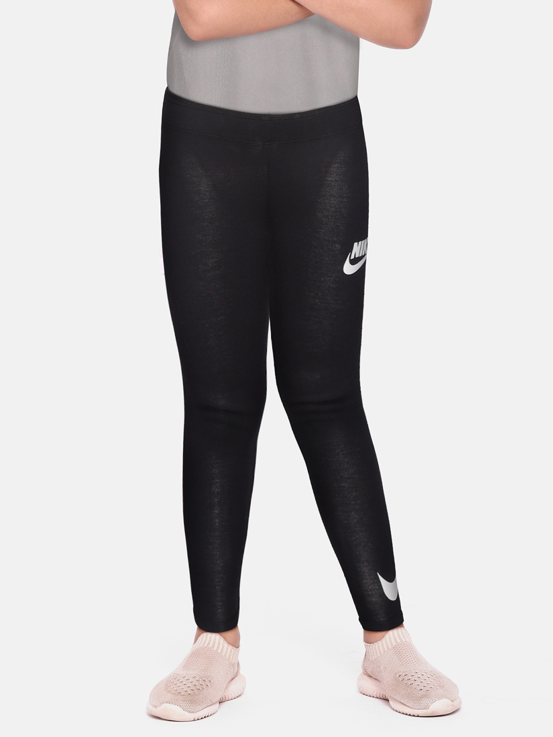 

Nike Girls Black Brand Logo Daisy Sport Leggings