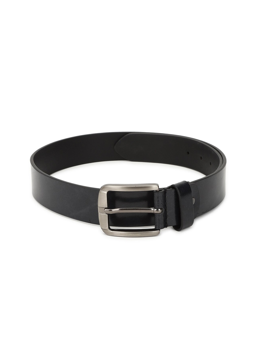 

Peter England Men Navy Blue Solid Leather Belt