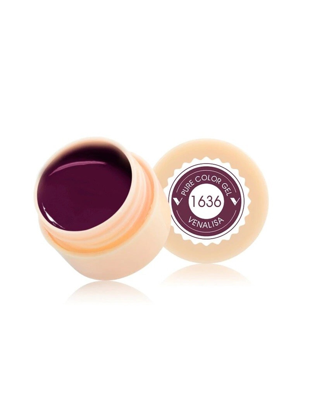 

VENALISA Pure Color LED & UV Gel Nail Polish 5 ml - 1636, Burgundy