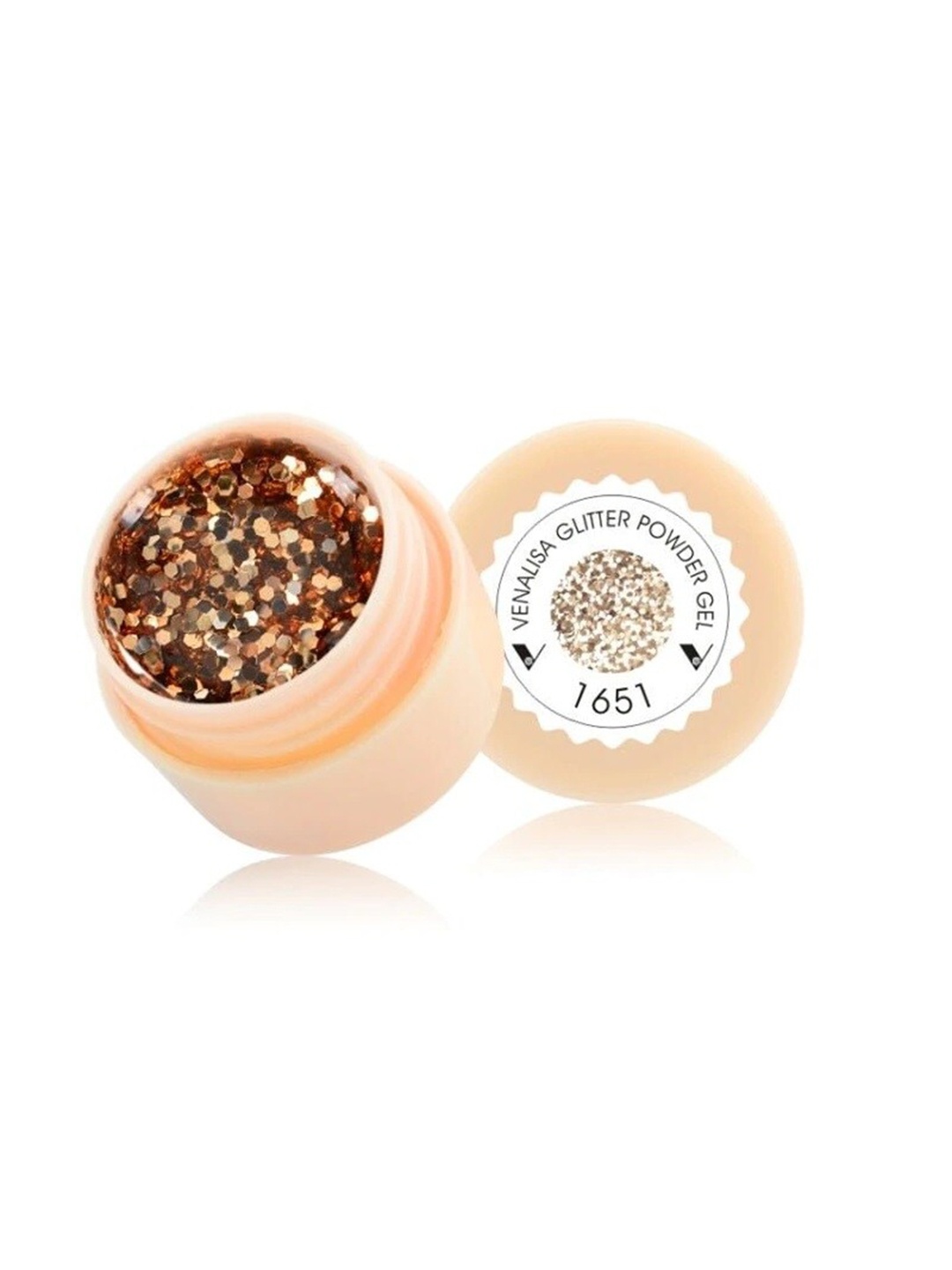 

VENALISA Glitter Powder LED & UV Gel Nail Polish 5 ml - 1651, Gold