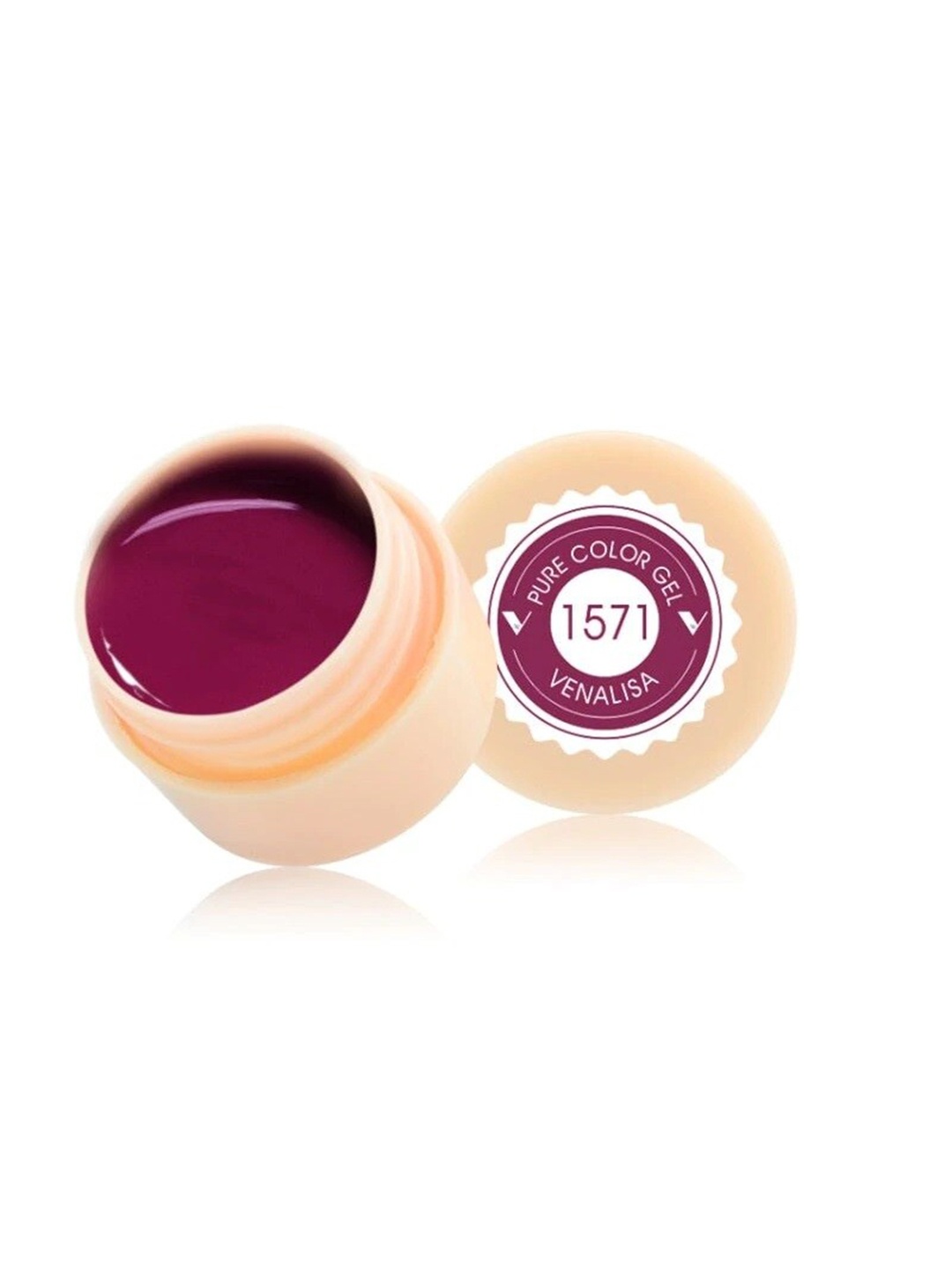 VENALISA Pure Color LED & UV Gel Nail Polish - Shade 1571, Magenta