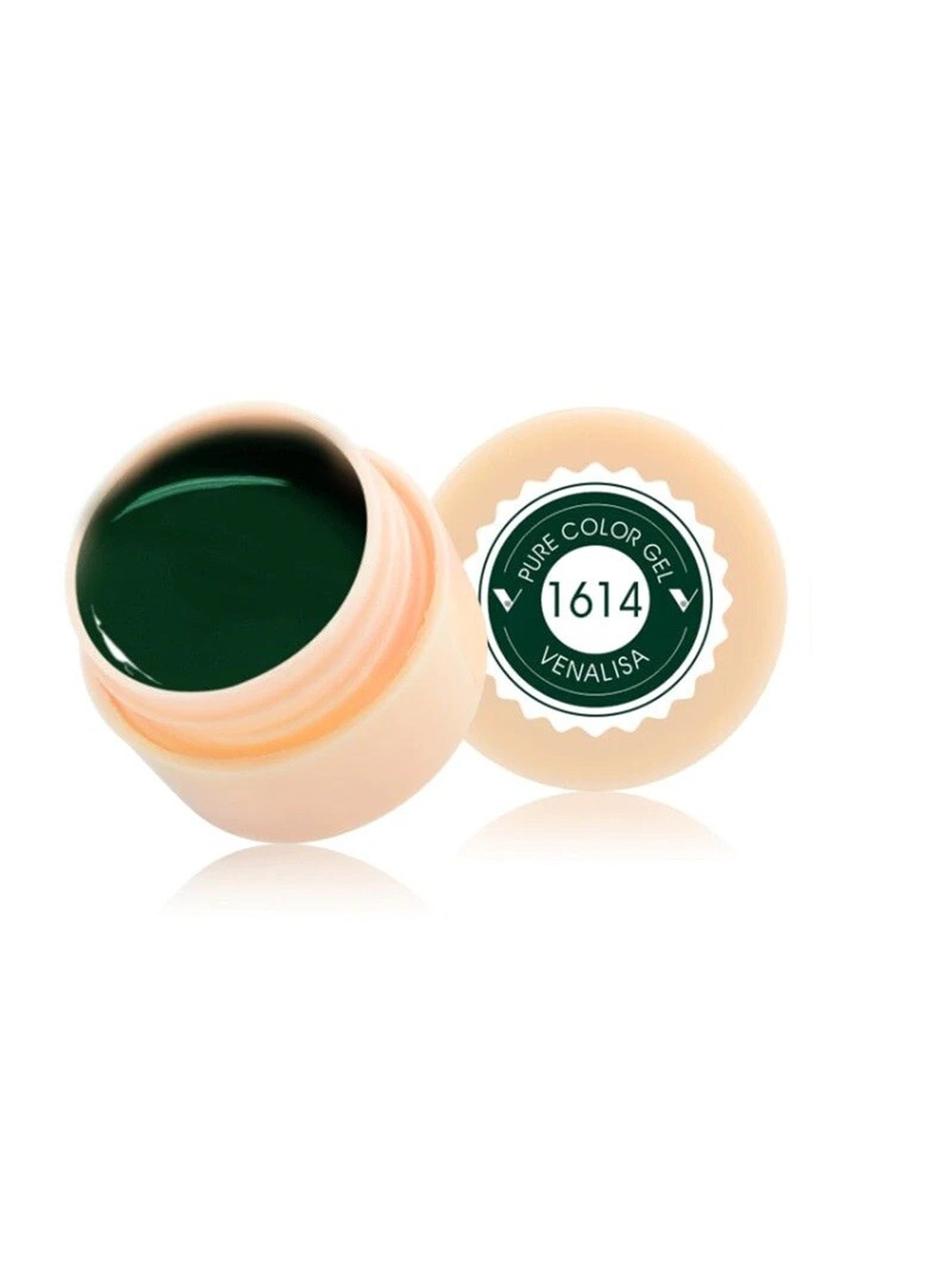 VENALISA Pure Color LED & UV Gel Nail Polish - Shade 1614, Green