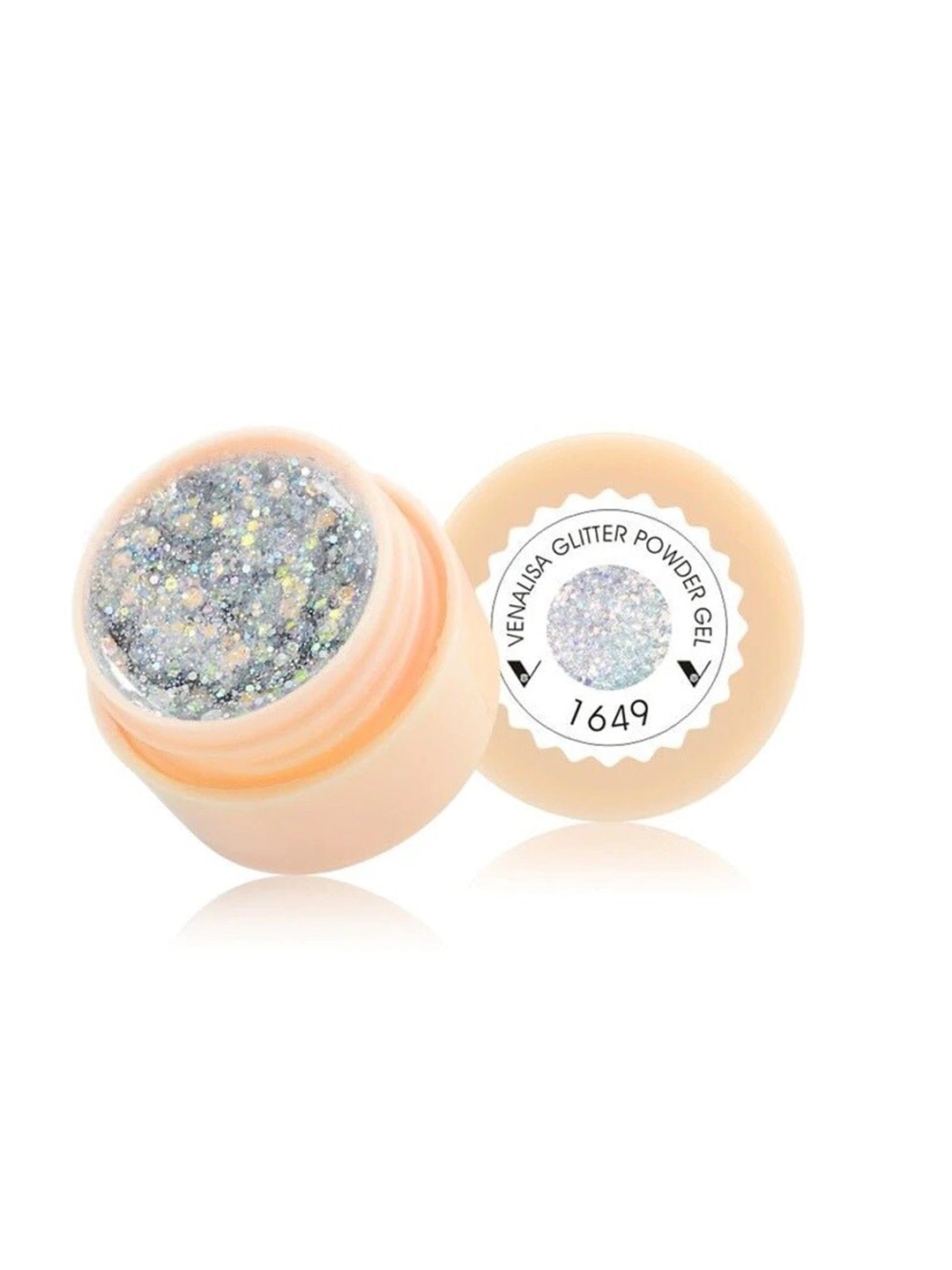 

VENALISA Glitter Powder LED & UV Gel Nail Polish 5 ml - 1649, Silver
