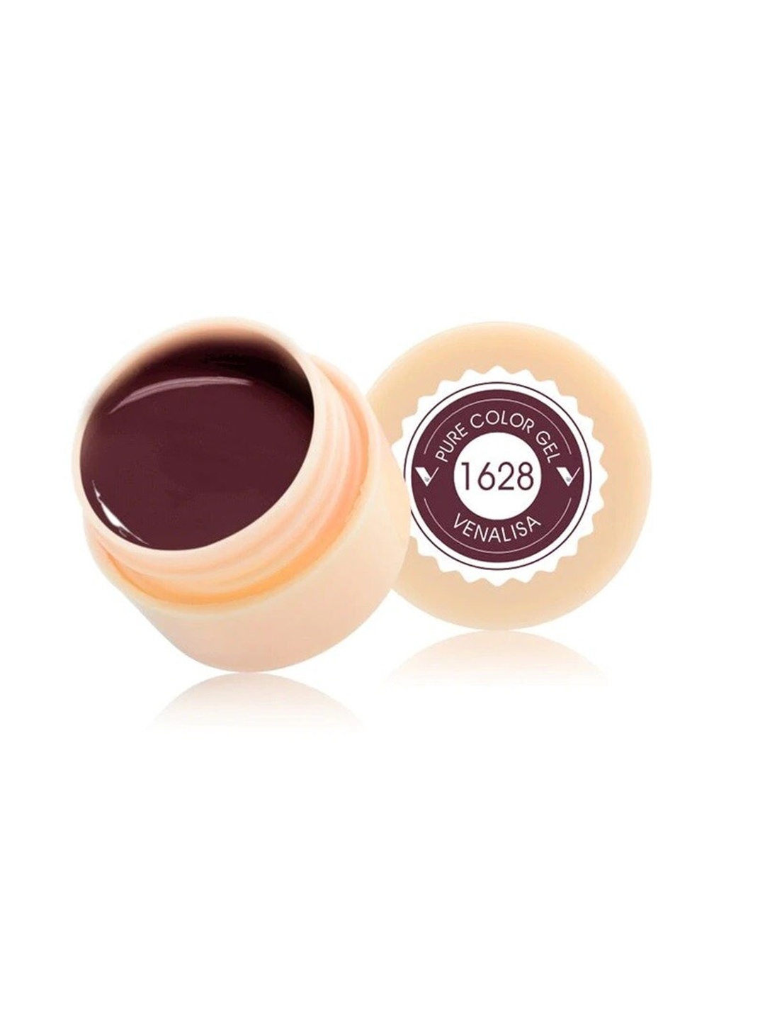VENALISA Pure Color LED & UV Gel Nail Polish 5 ml - 1628, Maroon