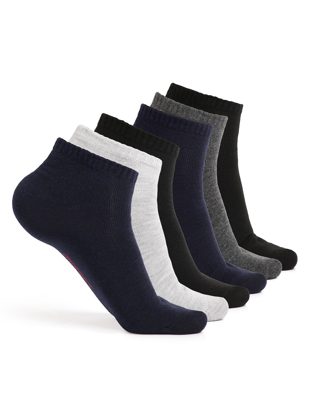 

CRUSSET Men Pack Of 6 Assorted Ankle Length Socks