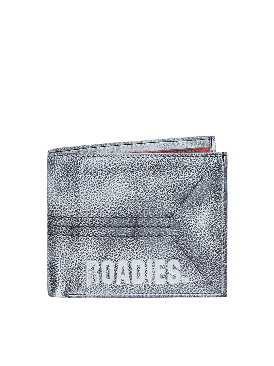 

Justanned Men Grey Solid Leather Wallet