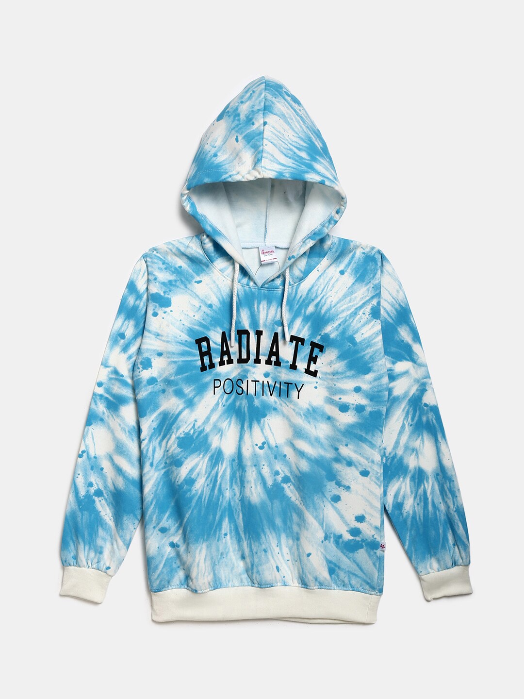 

V-Mart Girls Blue Tie and Dye Hooded Top