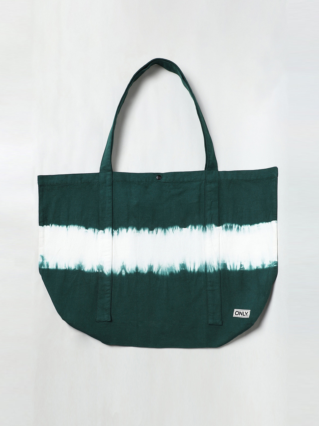 

ONLY Women Green Colourblocked Shopper Tote Bag