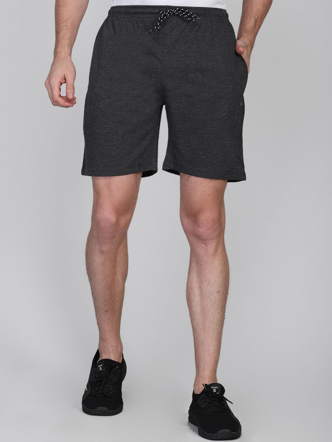 

NEVA Men Grey Sports Cotton Shorts