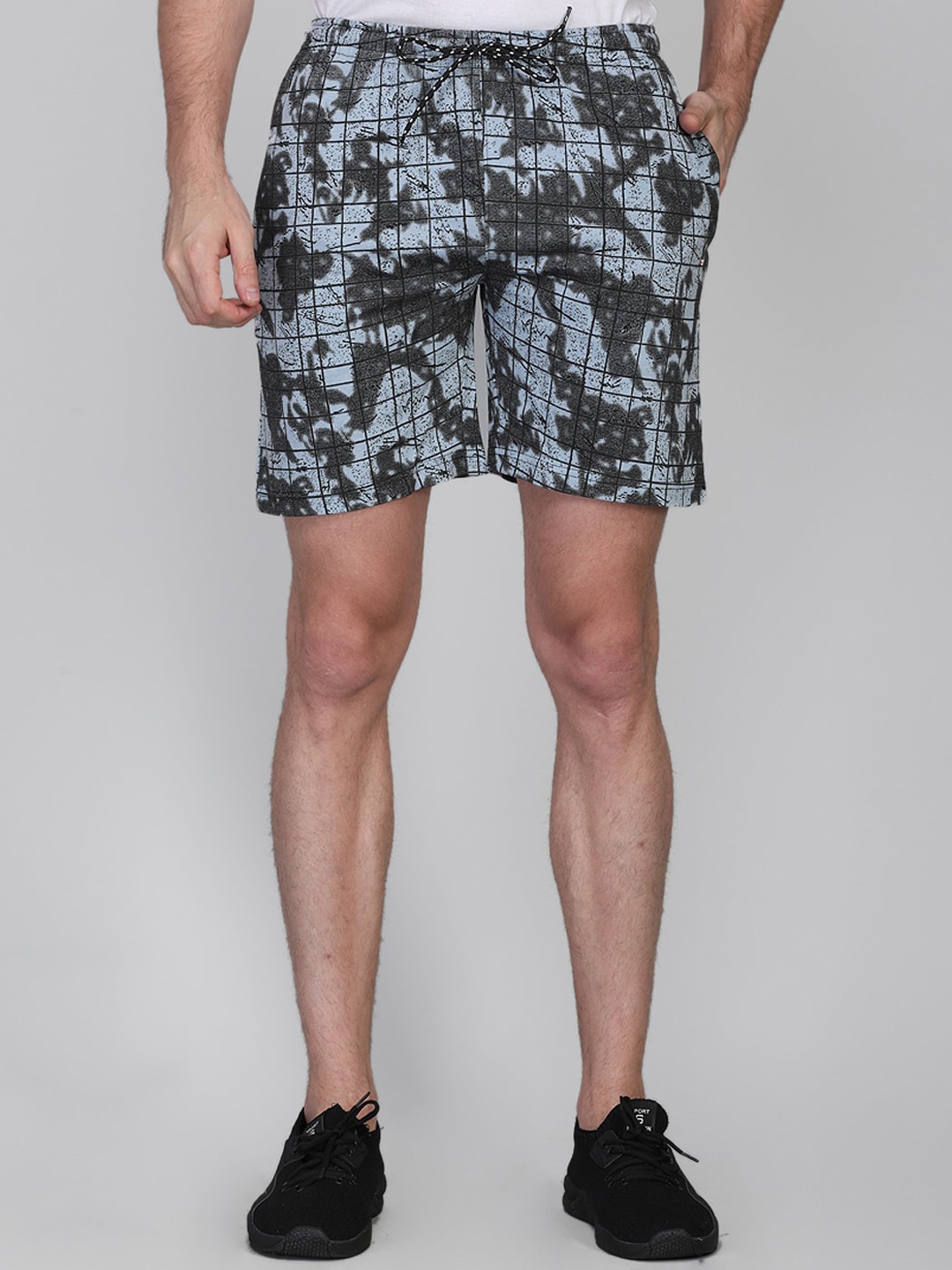 

NEVA Men Black Printed Shorts